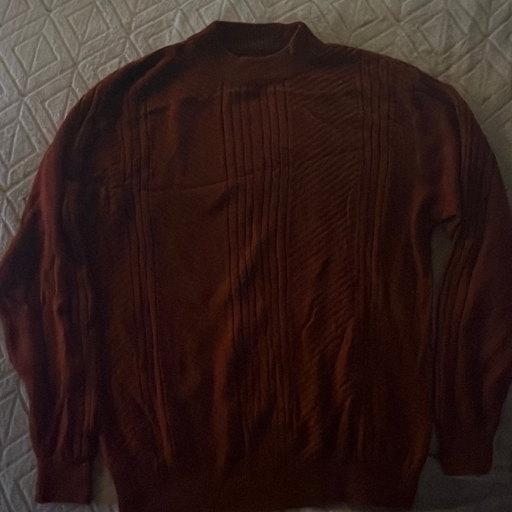 VINTAGE WILLS SPORTSWEAR ORANGE LIGHTWEIGHT KNIT SWEATER EXTRA LARGE